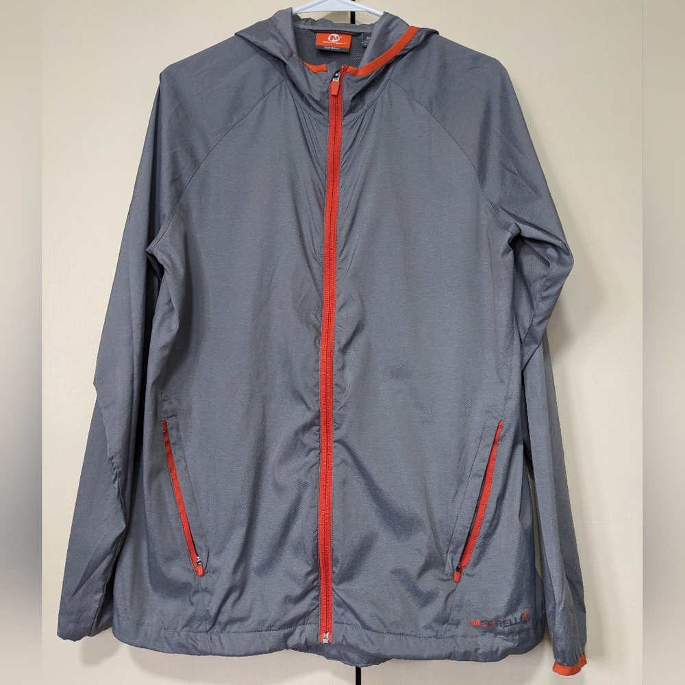 Men's Merrell lightweight jacket, grey/orange, medium